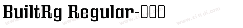BuiltRg Regular字体转换